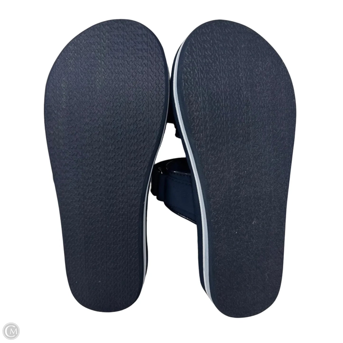 Platform Slide Sandals By Michael By Michael Kors In Navy, Size: 7