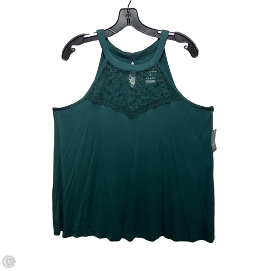 Super Soft Knit Top Sleeveless By Torrid In Green, Size: 1x