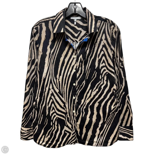Top Long Sleeve By Hinson Wu In Zebra Print, Size: M
