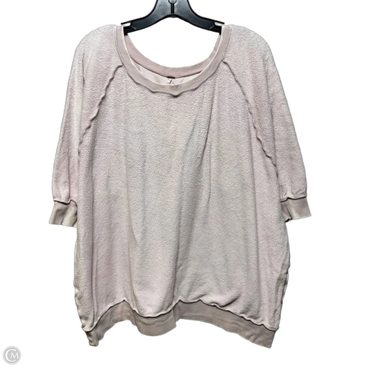 Sweatshirt Crewneck By Free People In Pink, Size: Xs