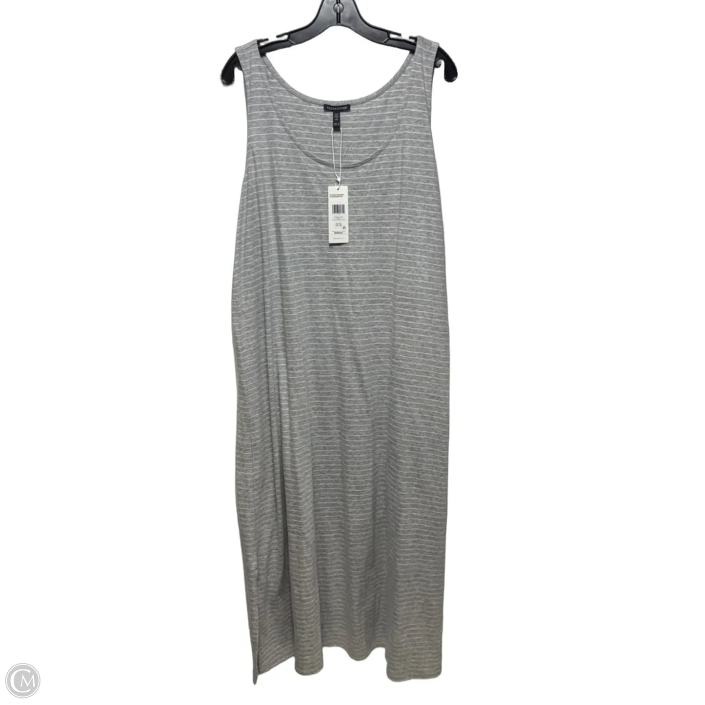 Organic Cotton Dress Casual Maxi By Eileen Fisher In Striped Pattern, Size: Xl