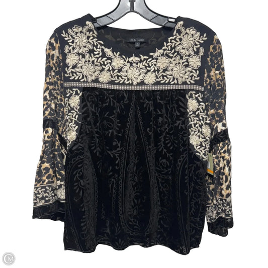 Wild Side Top 3/4 Sleeve By John Mark In Multi-colored, Size: S