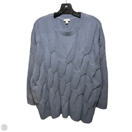 Chenille Sweater By J. Jill In Blue, Size: L