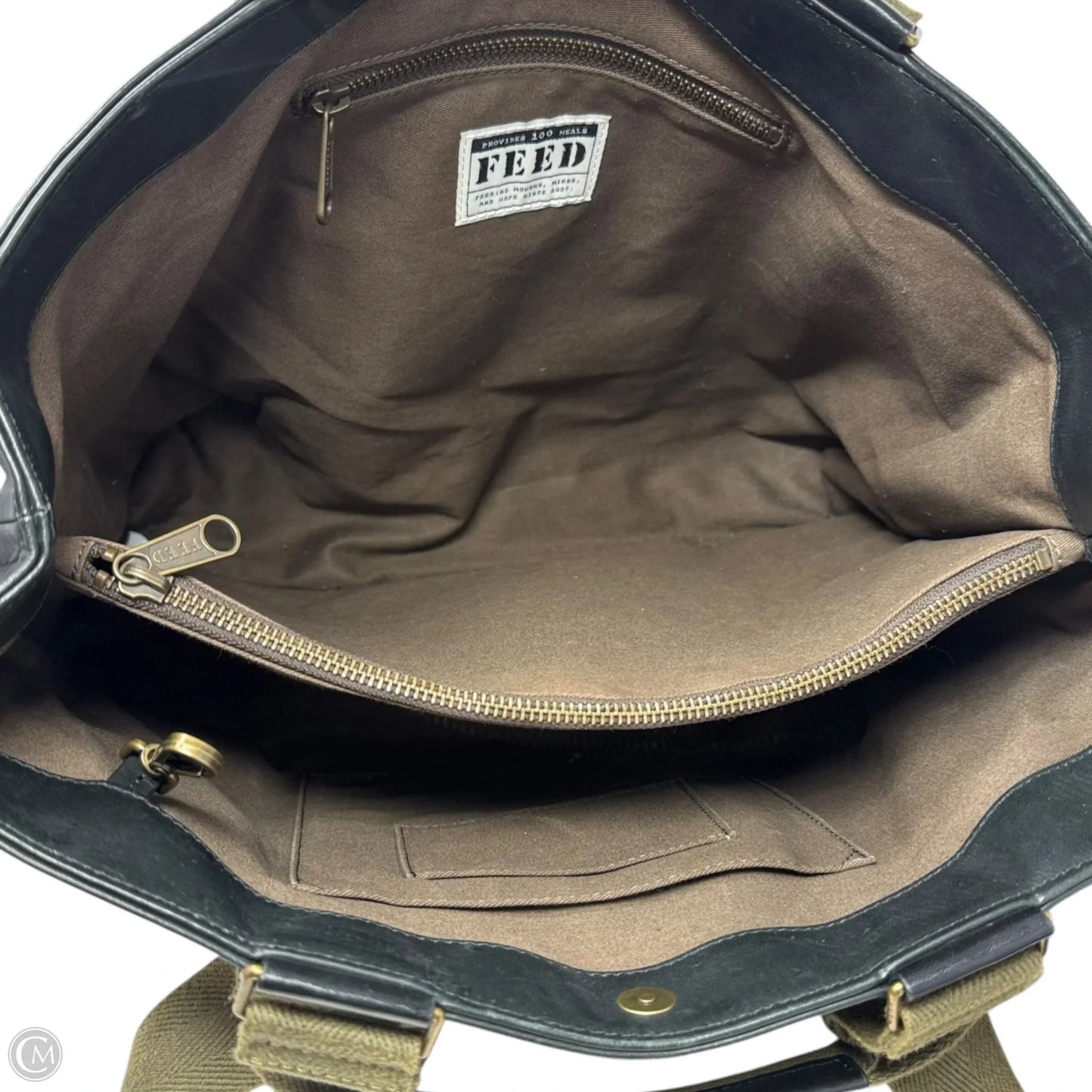 Leather Work Bag By Feed, Size: Large