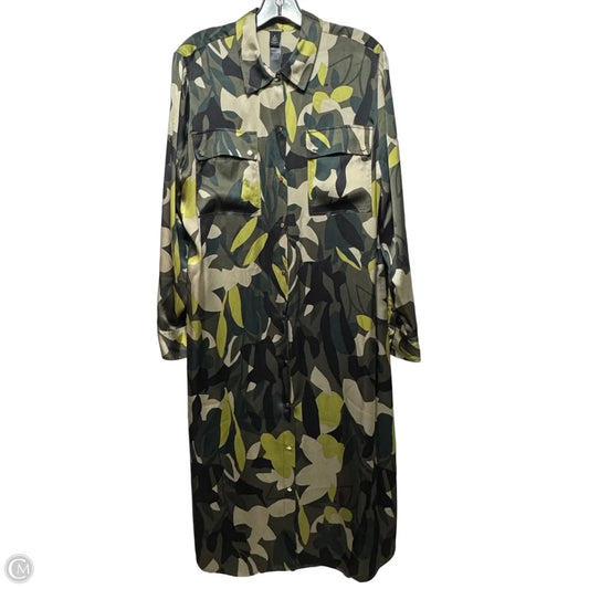 Dress Casual Midi By Chicos In Green, Size: 12