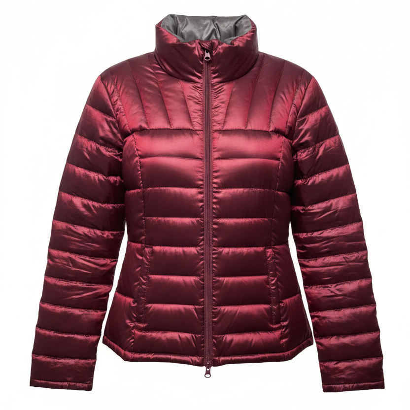 Jacket Puffer & Quilted By Bernardo In Maroon, Size: M