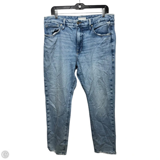 Jeans Boyfriend By Good American In Blue Denim, Size: 14/32