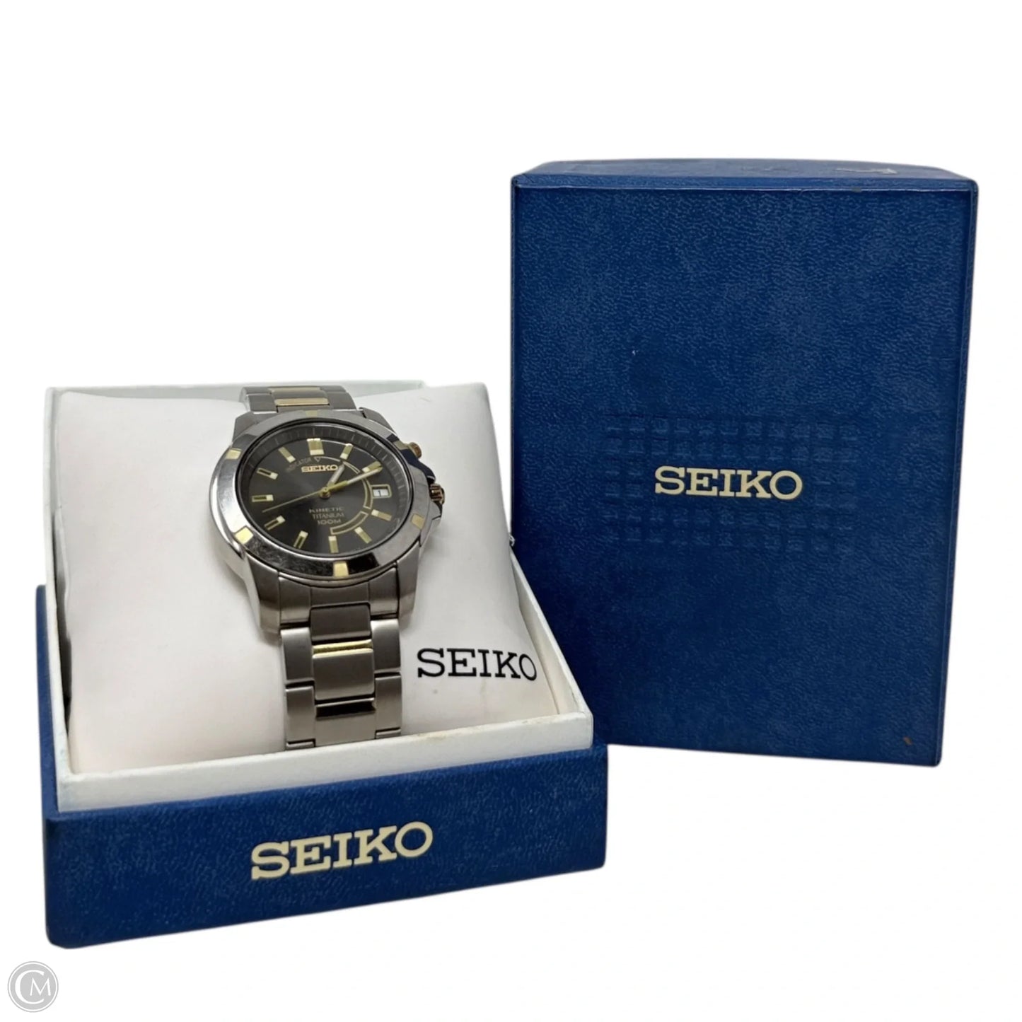 Kinetic 5M62 Titanium Dress Watch By Seiko, Size: Large
