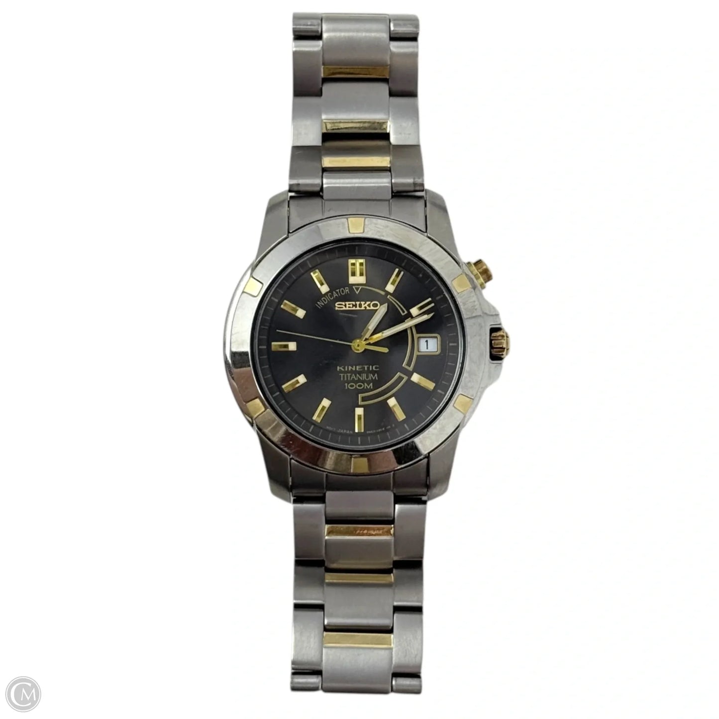 Kinetic 5M62 Titanium Dress Watch By Seiko, Size: Large