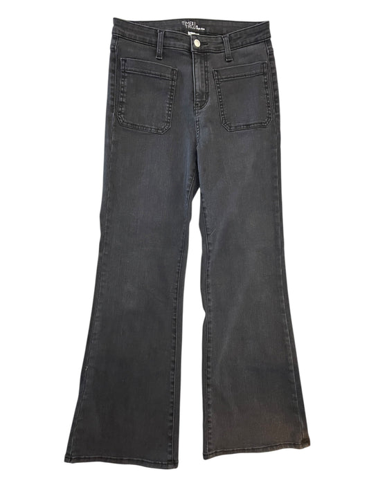 Jeans Wide Leg By Time And Tru In Black, Size:8