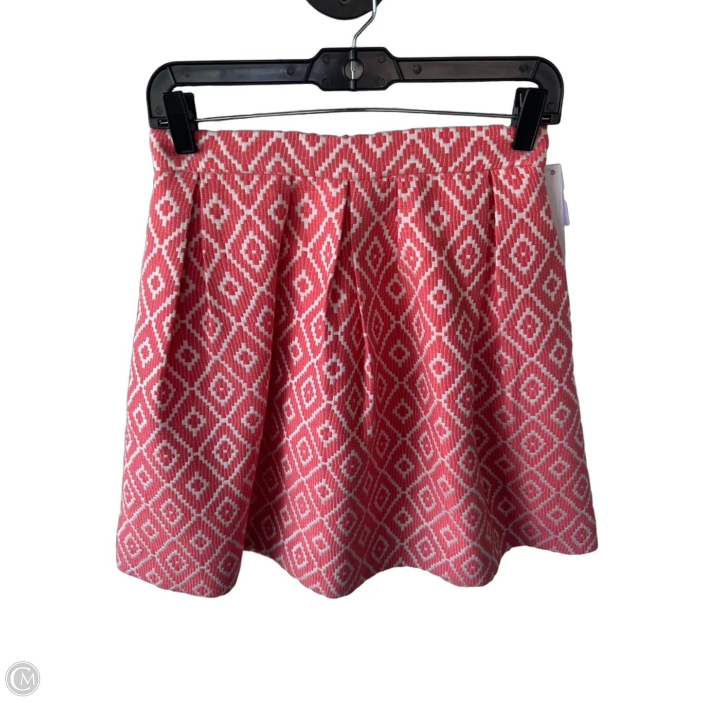 Skirt Mini & Short By Hutch In Orange & White, Size: 4p