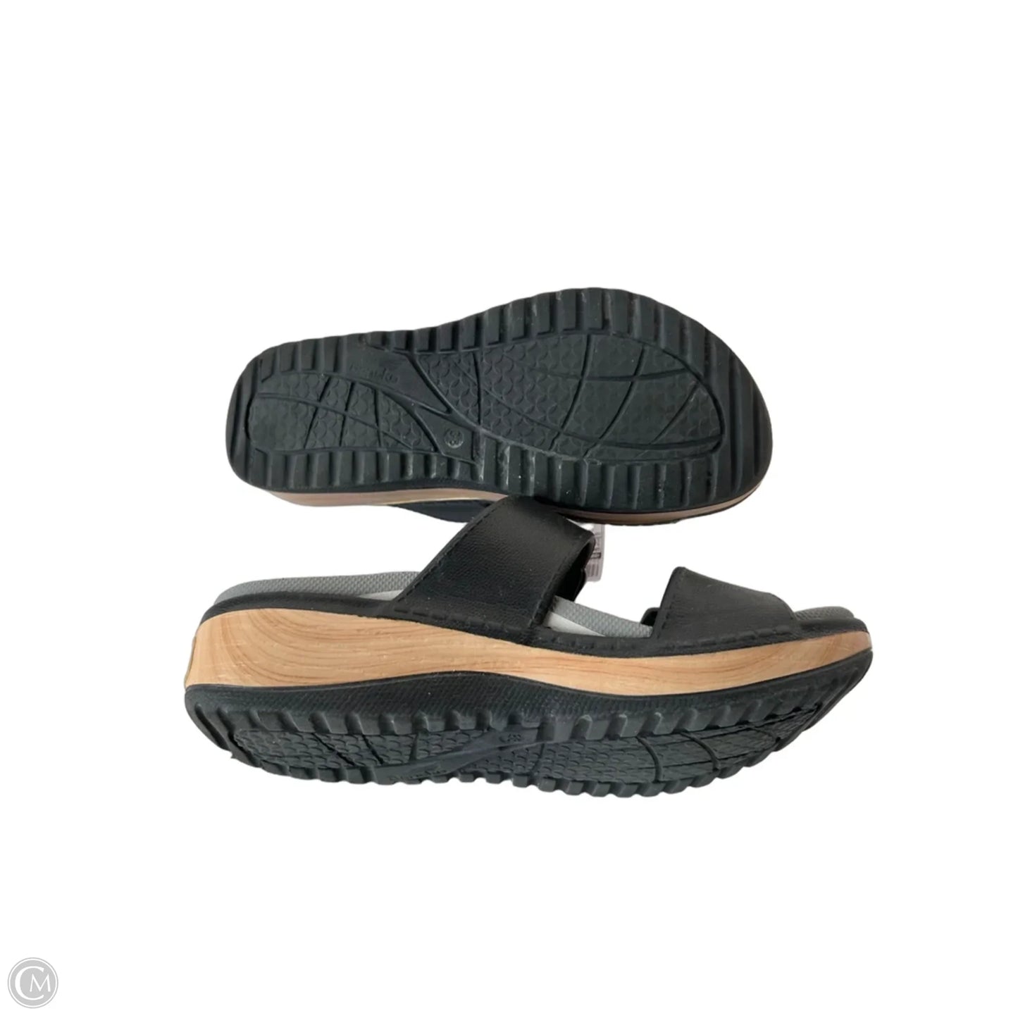 Sandals Flats By Dansko In Black & Grey, Size: 7.5