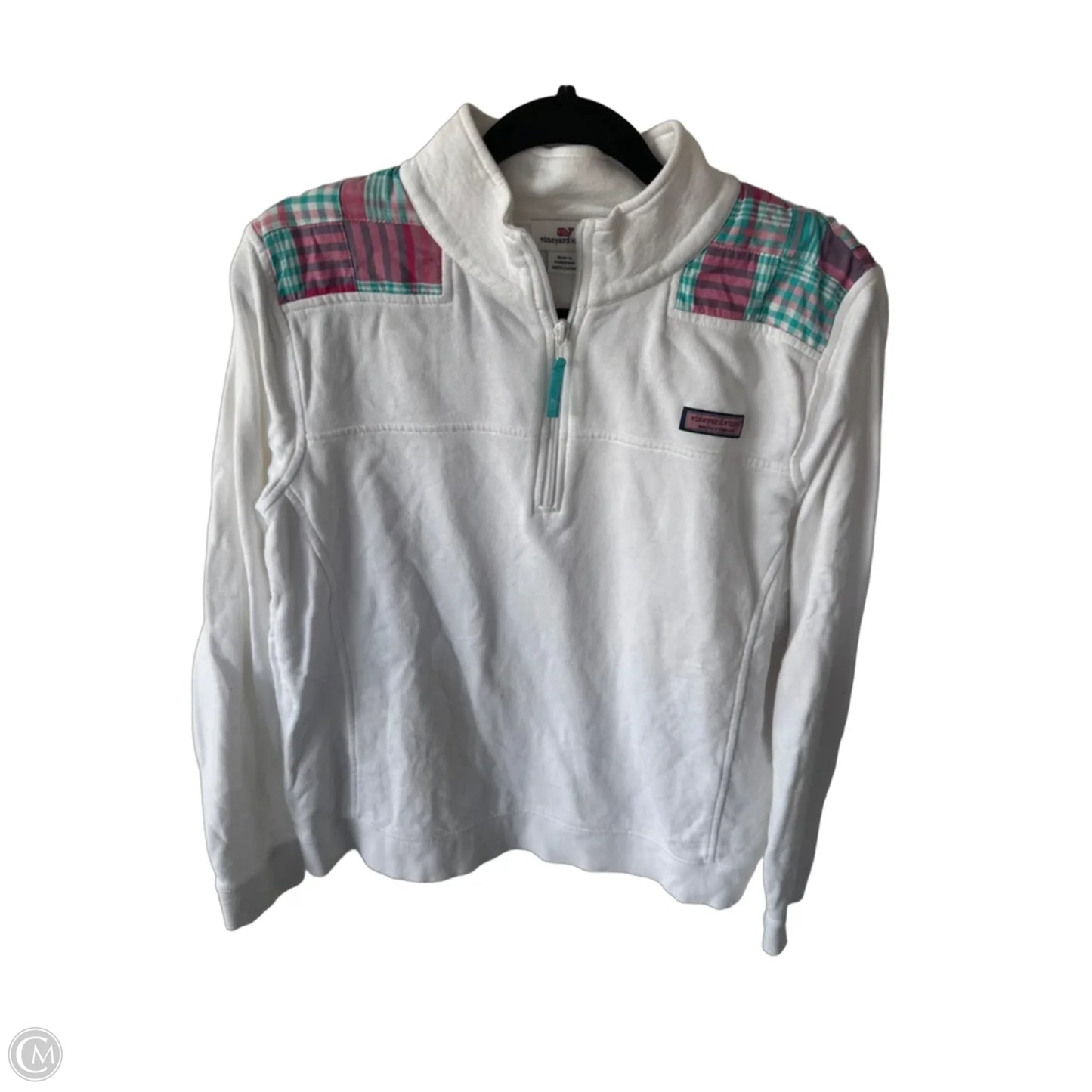 Sweatshirt Collar By Vineyard Vines In Blue & White, Size: Xl