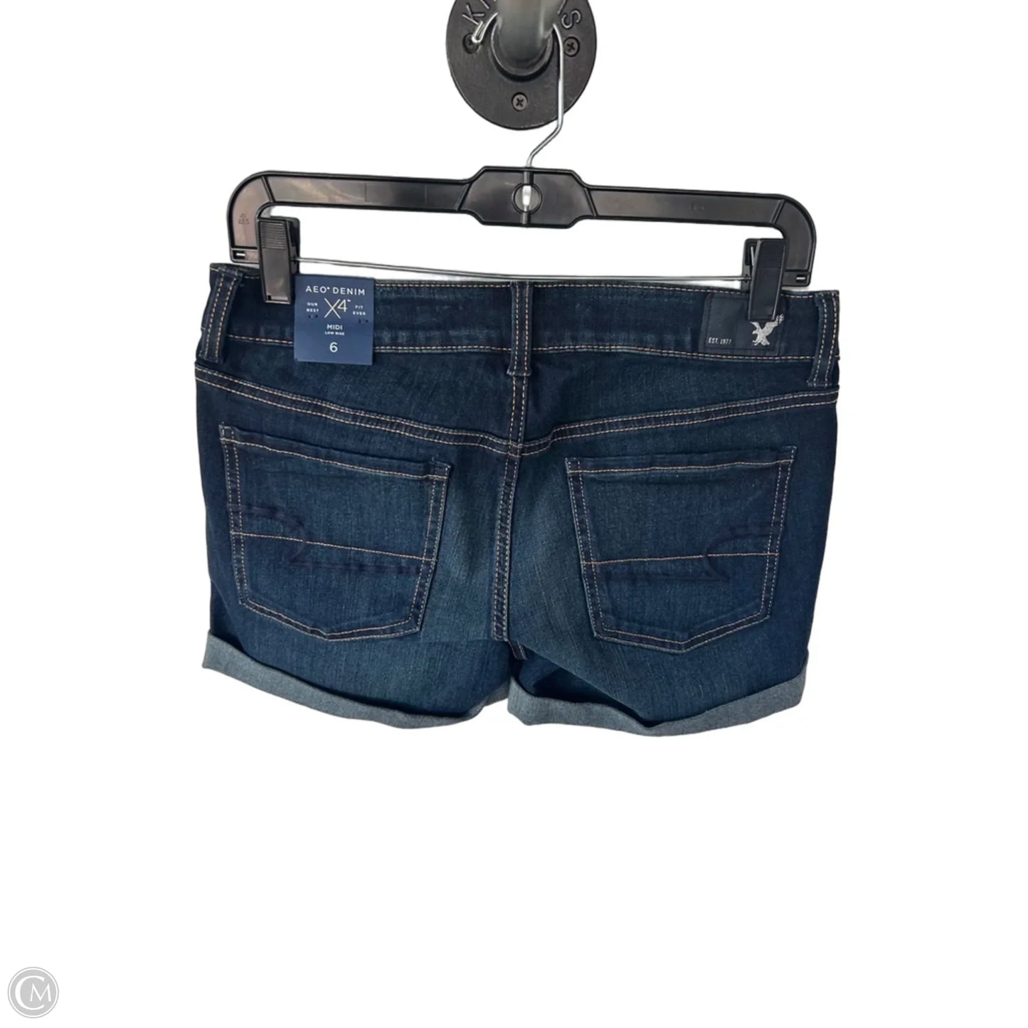 Shorts By American Eagle In Blue Denim, Size: S
