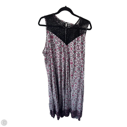 Dress Casual Maxi By Torrid In Black & Pink, Size: 4x