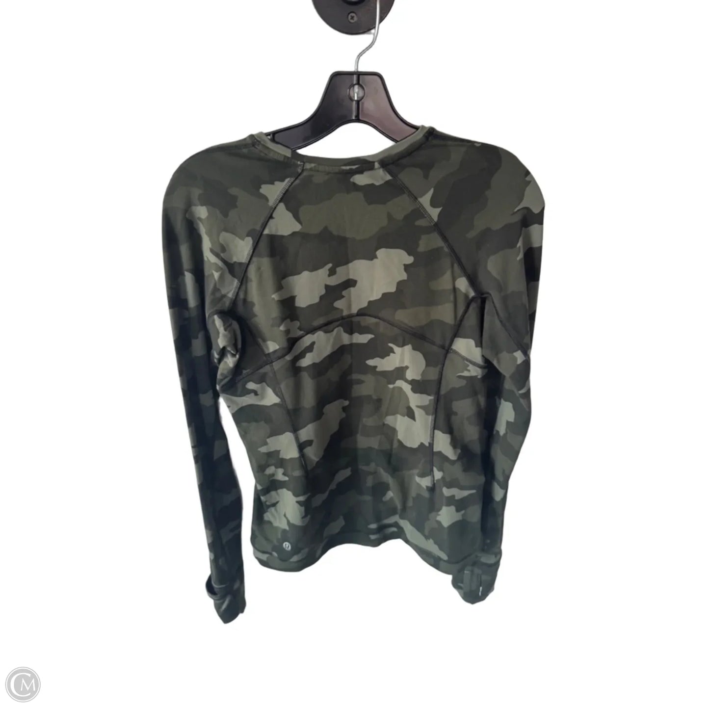 Athletic Top Long Sleeve Crewneck By Lululemon In Green, Size: S