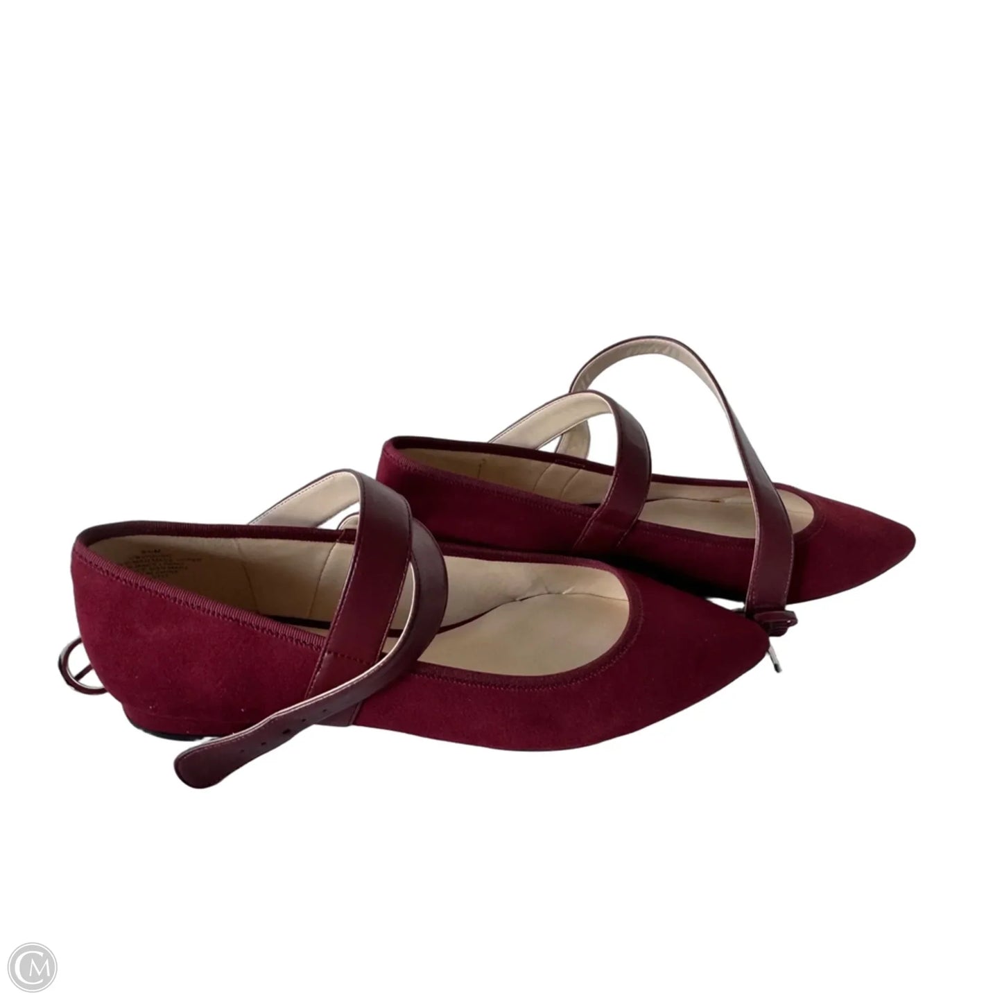 Shoes Flats By Nine West In Red, Size: 9.5