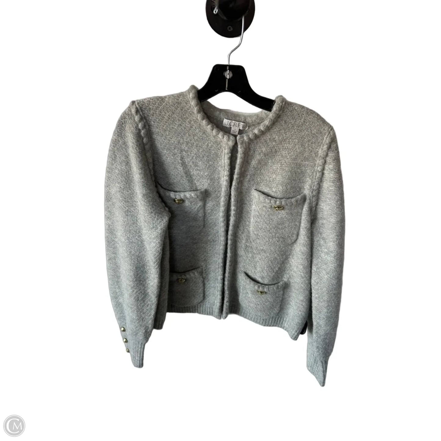 Sweater Cardigan By J. Crew In Grey, Size: S