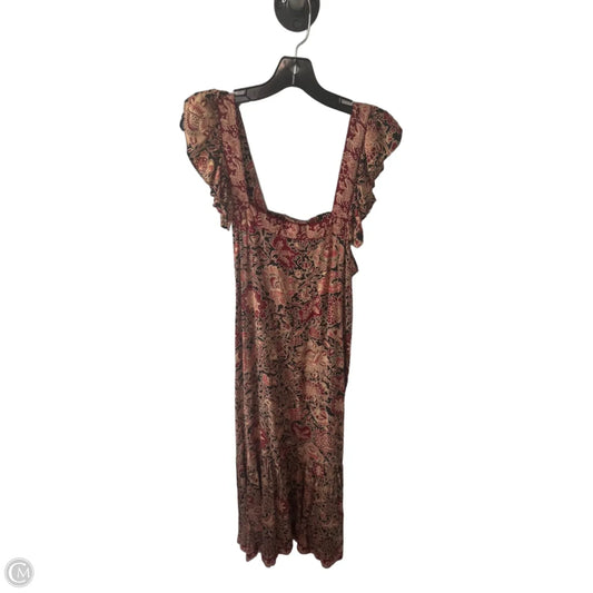 Dress Casual Maxi By Cma In Black & Red, Size: M