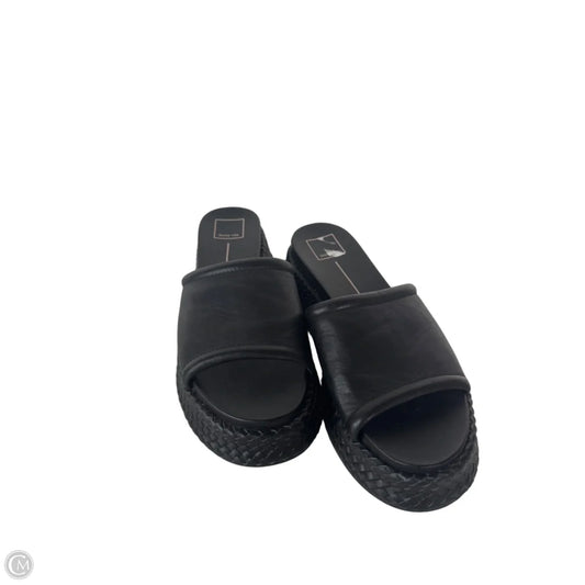 Sandals Heels Wedge By Dolce Vita In Black, Size: 8