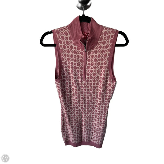 Dress Sweater By Guess In Pink, Size: M