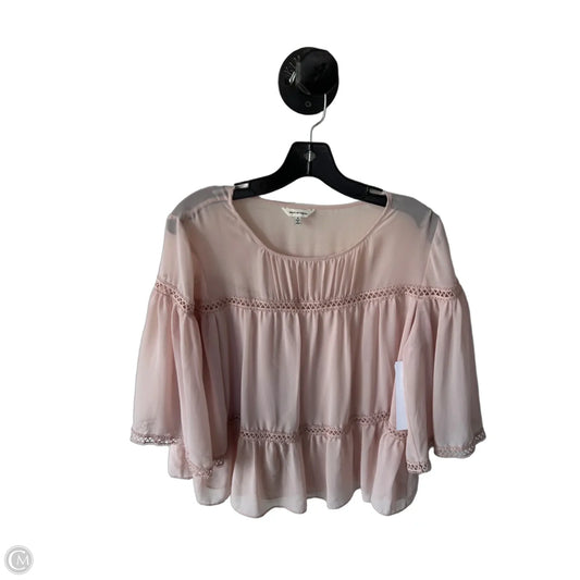 Top 3/4 Sleeve By Max Studio In Pink, Size: S