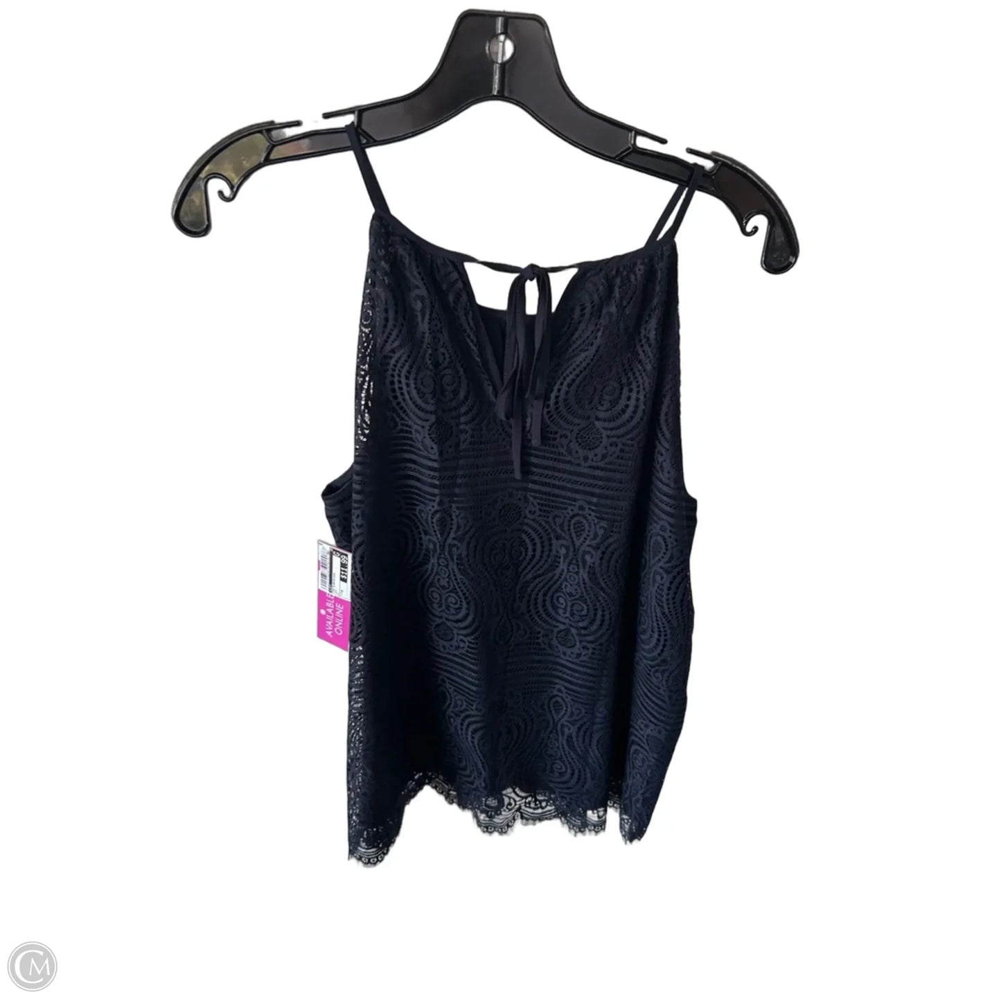 Top Sleeveless By Loft In Navy, Size: M