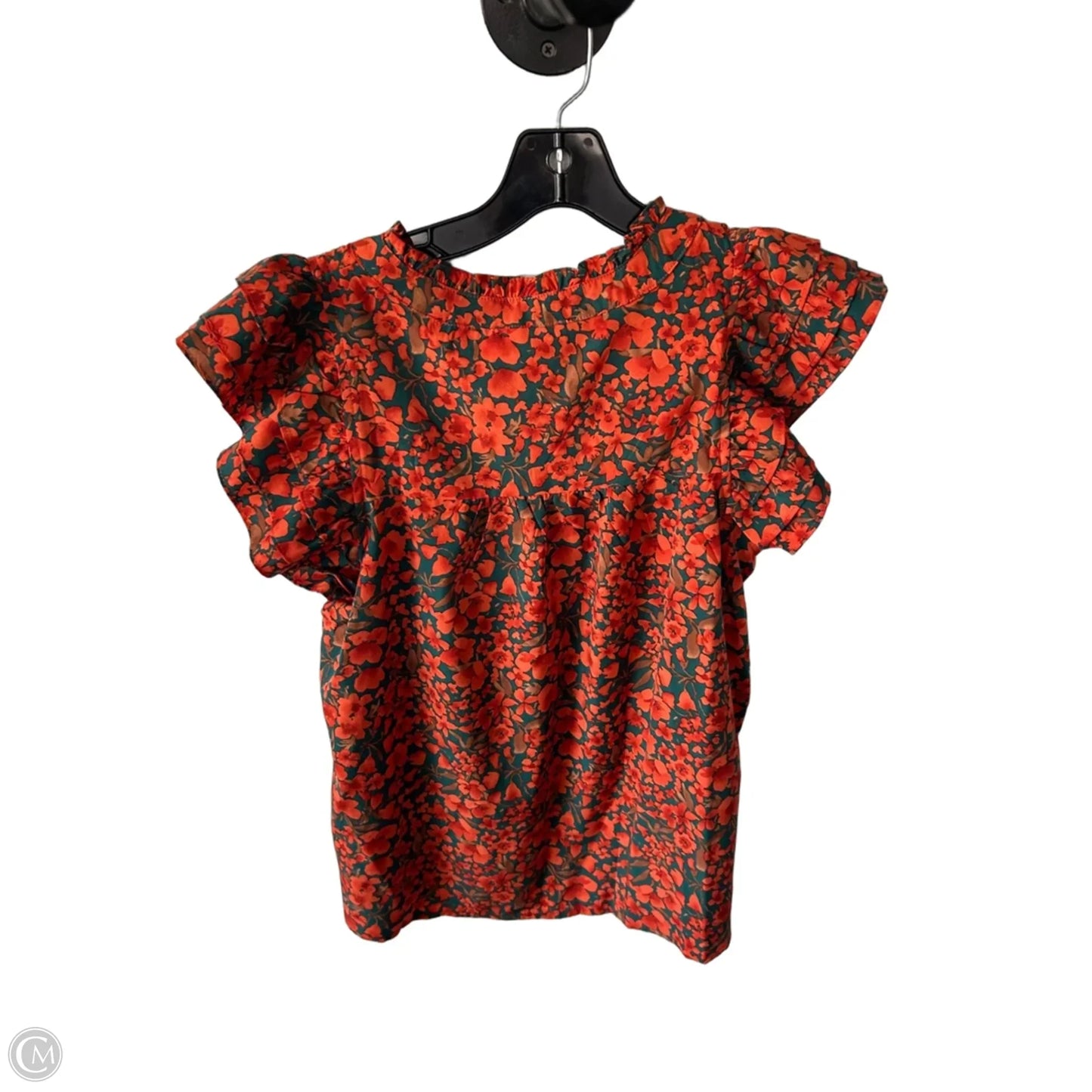 Top Short Sleeve By Entro In Orange, Size: M