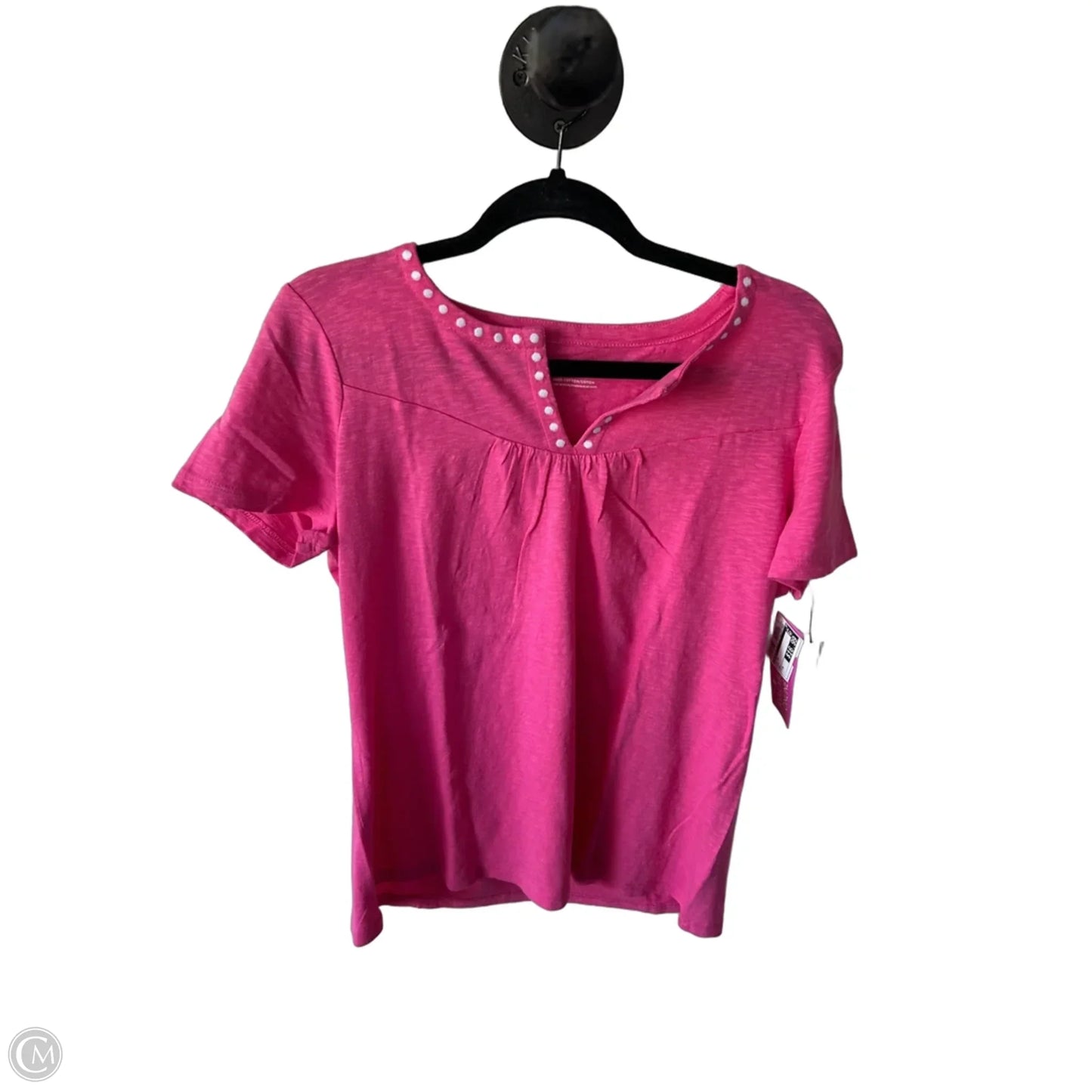 Top Short Sleeve By Talbots In Pink, Size: M