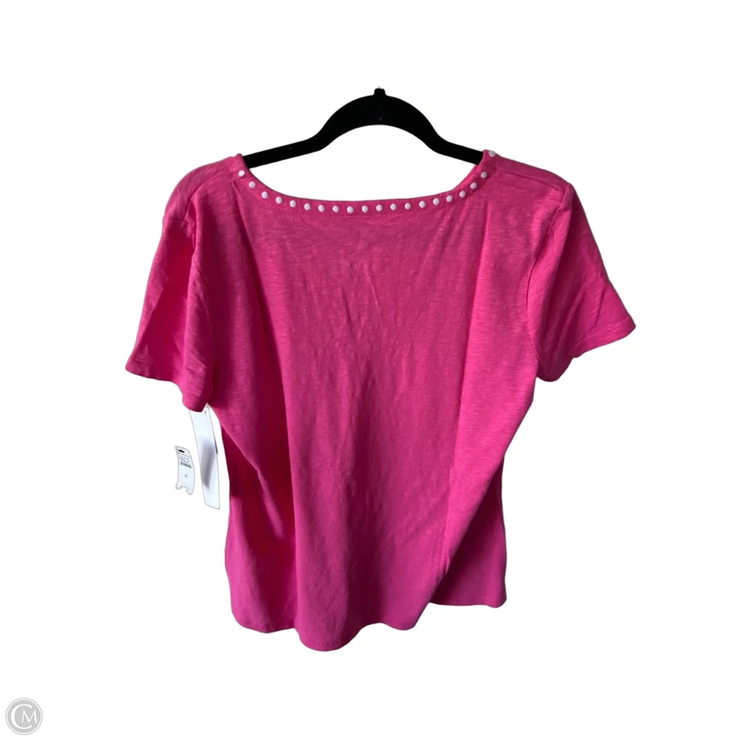 Top Short Sleeve By Talbots In Pink, Size: M