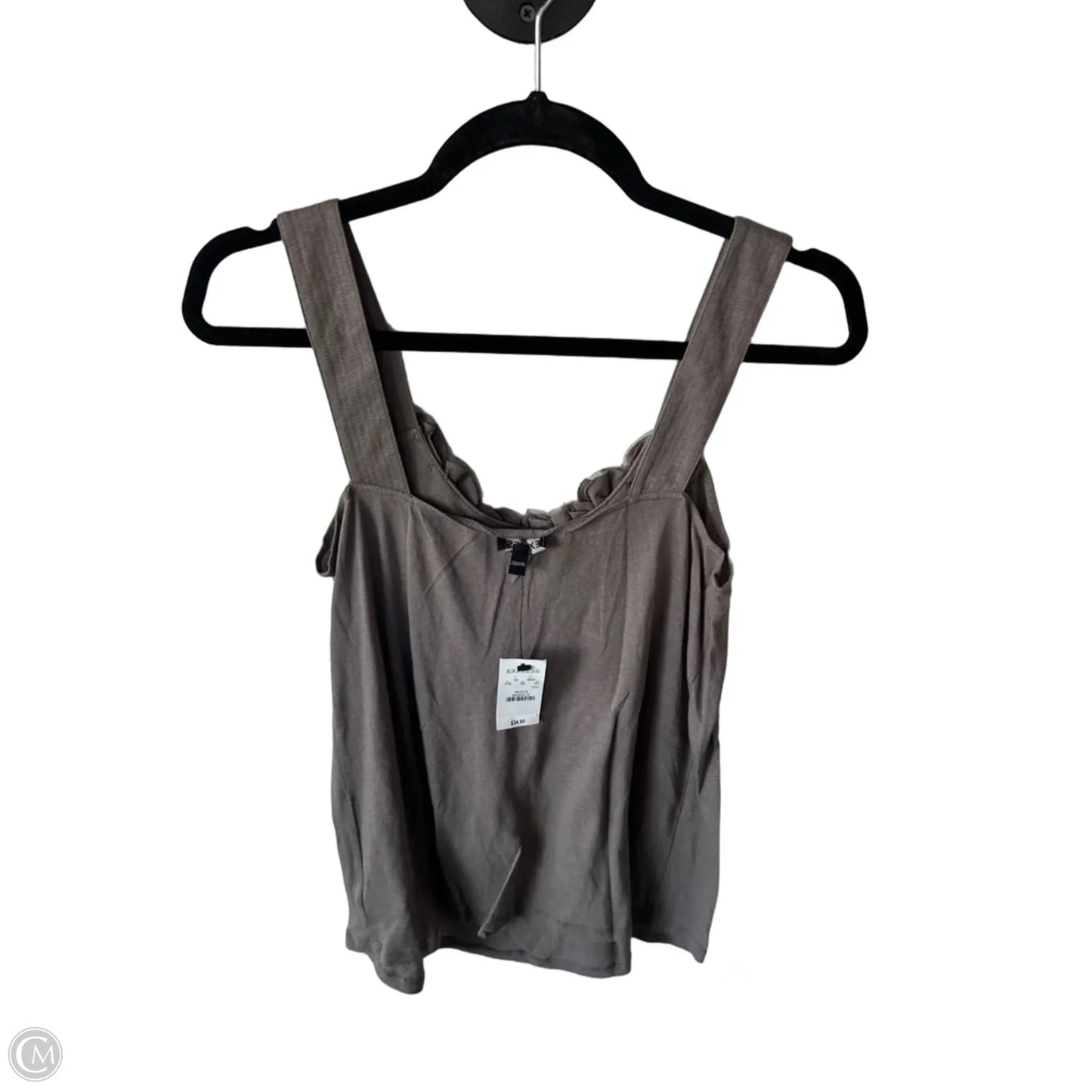 Top Sleeveless By Express In Brown, Size: M
