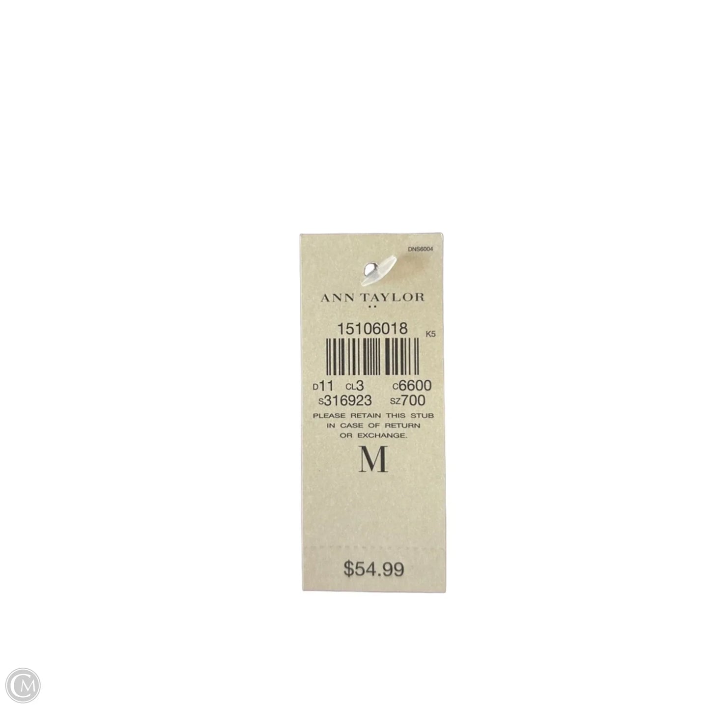 Top Sleeveless By Ann Taylor In Black, Size: M