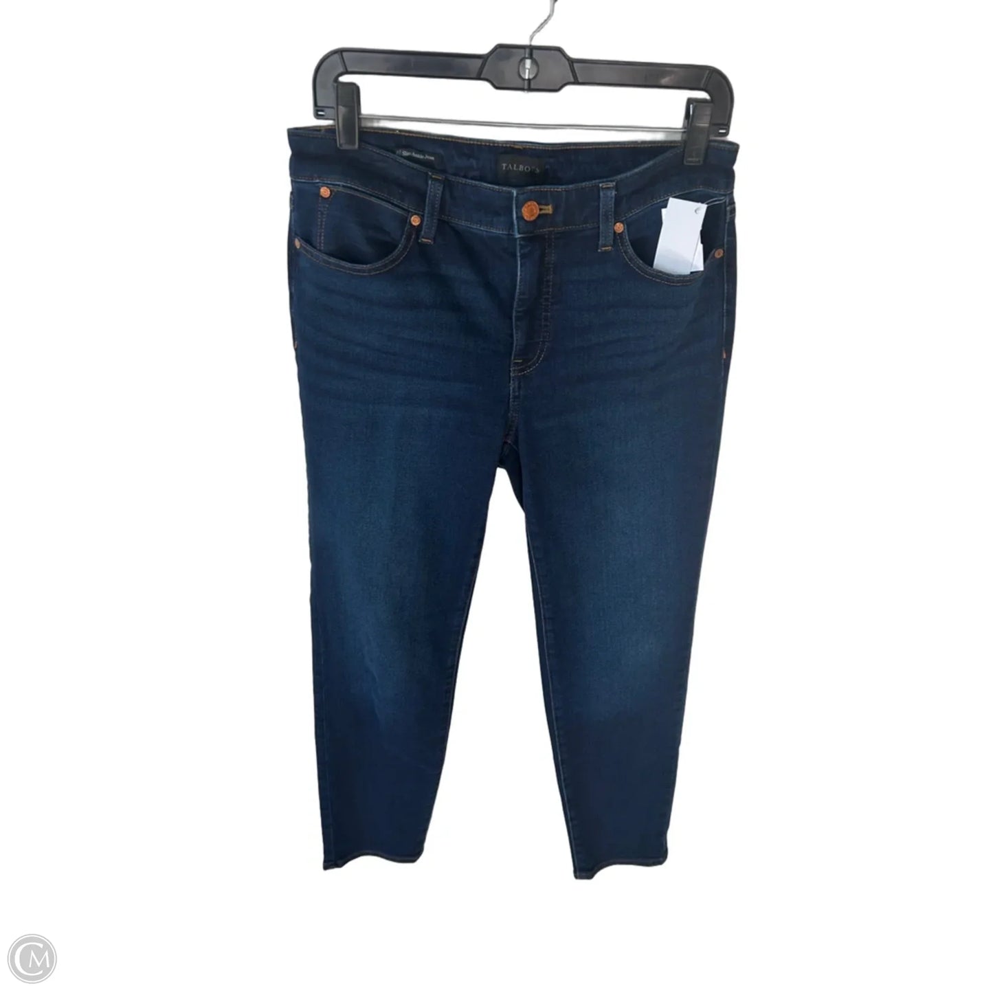 Jeans Straight By Talbots In Blue Denim, Size: 6
