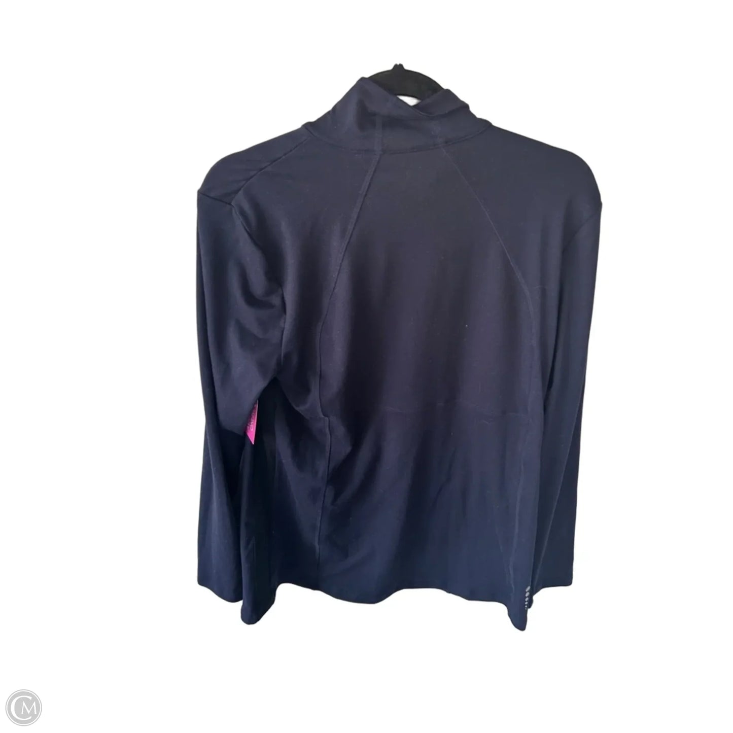 Sweatshirt Collar By Talbots In Navy, Size: M