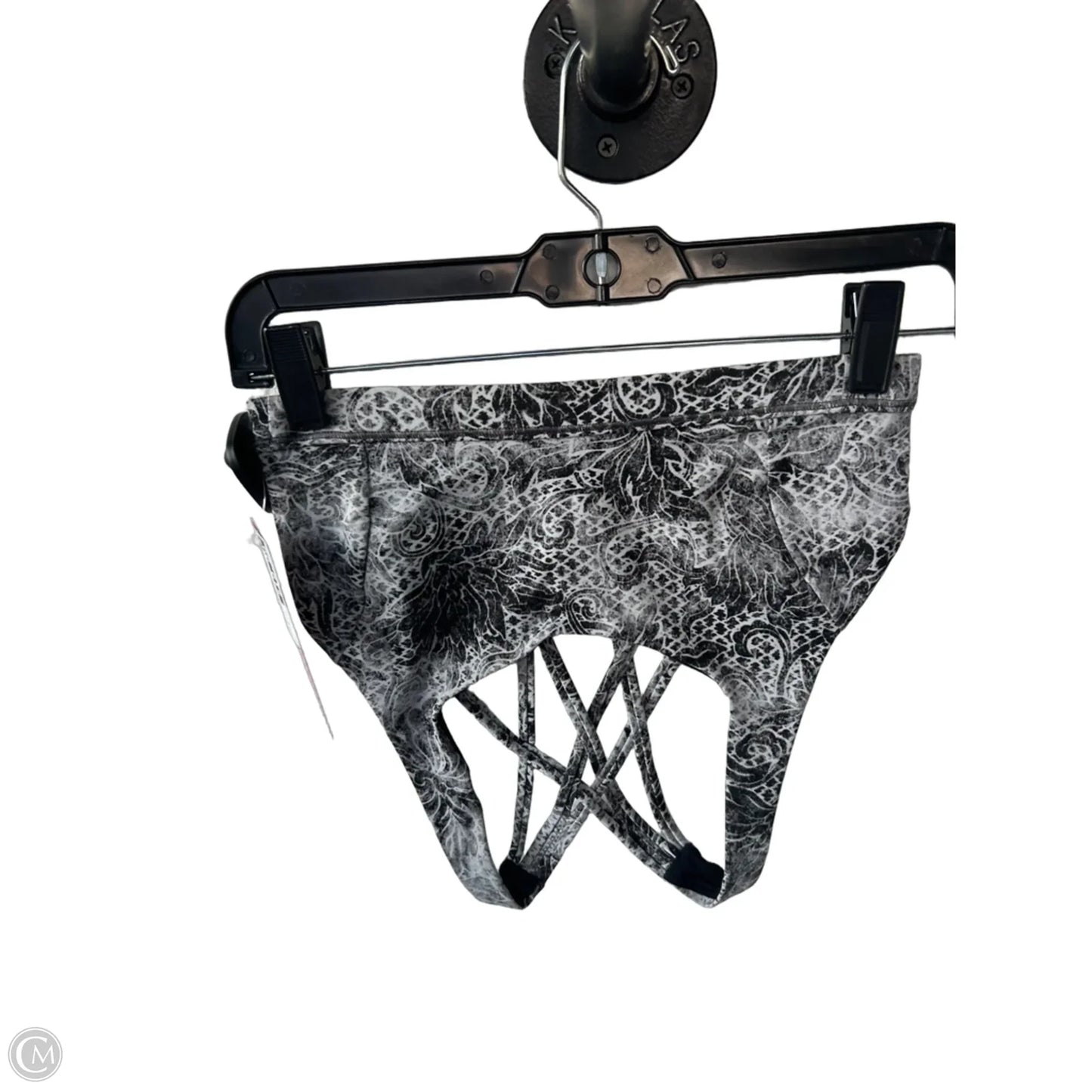 Athletic Bra By Lululemon In Black & Grey, Size: S