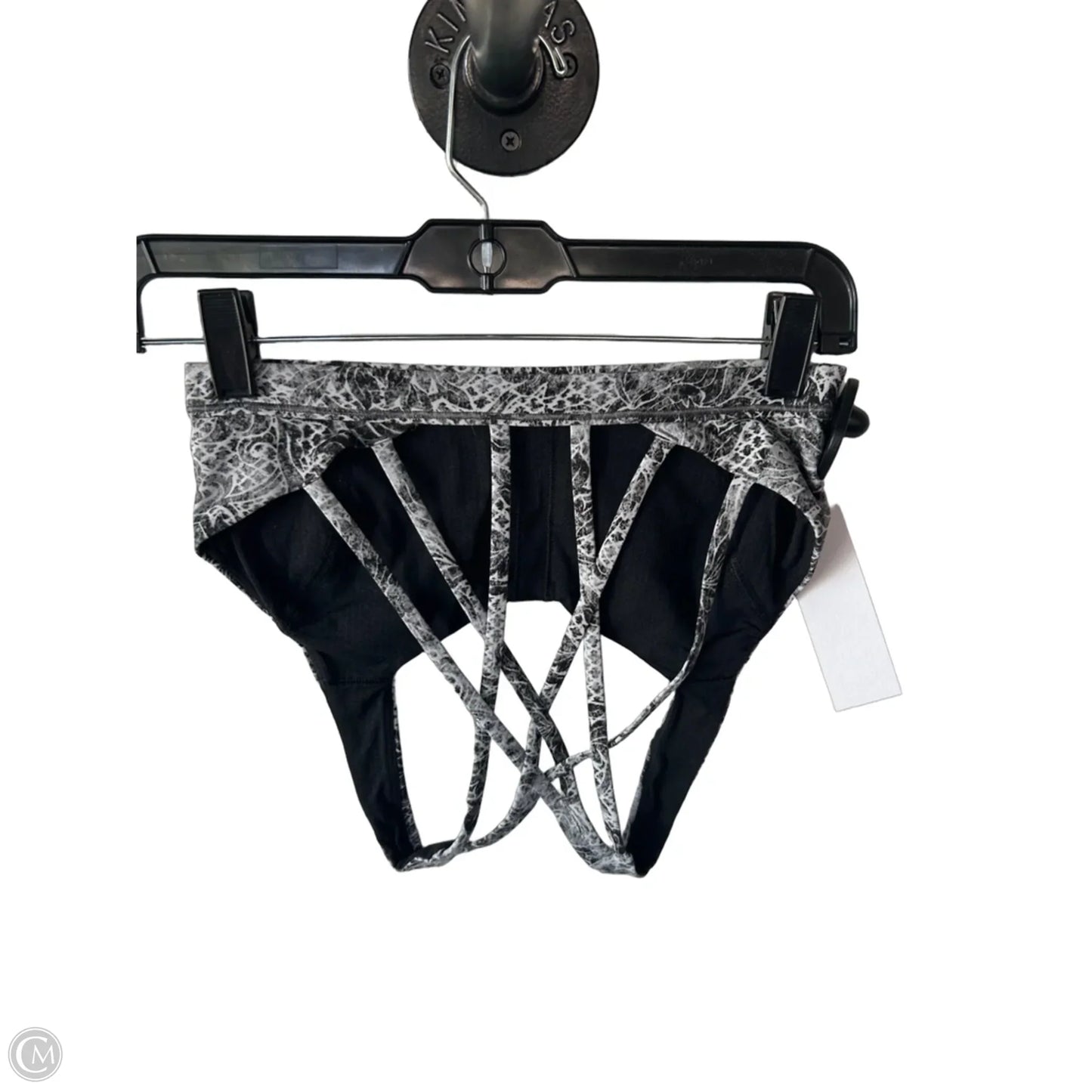 Athletic Bra By Lululemon In Black & Grey, Size: S