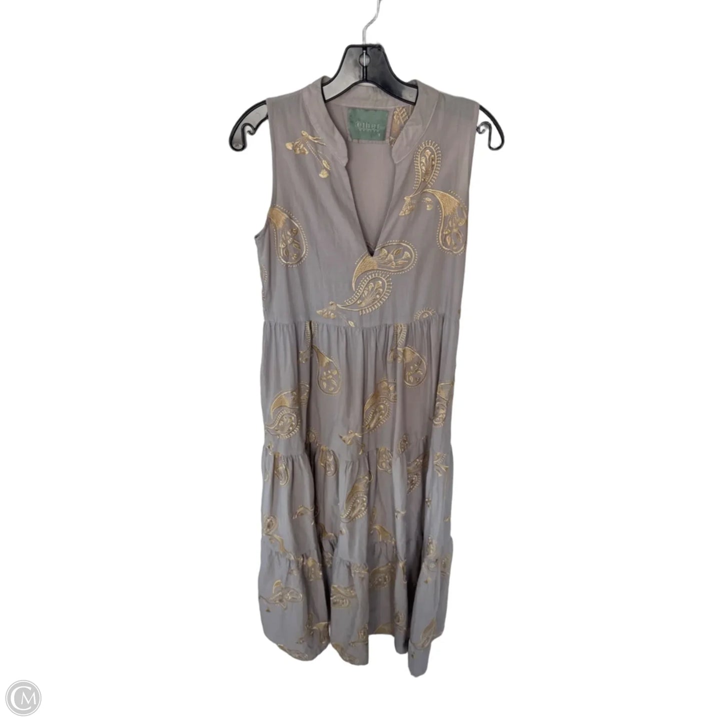 Dress Casual Maxi By Cma In Brown & Gold, Size: S
