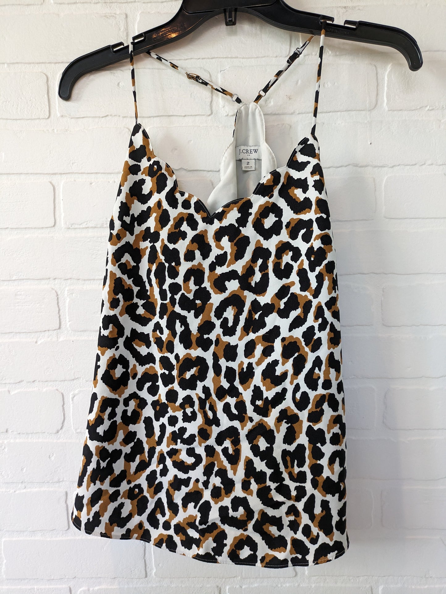 Animal Print Tank Basic Cami J Crew, Size Xs