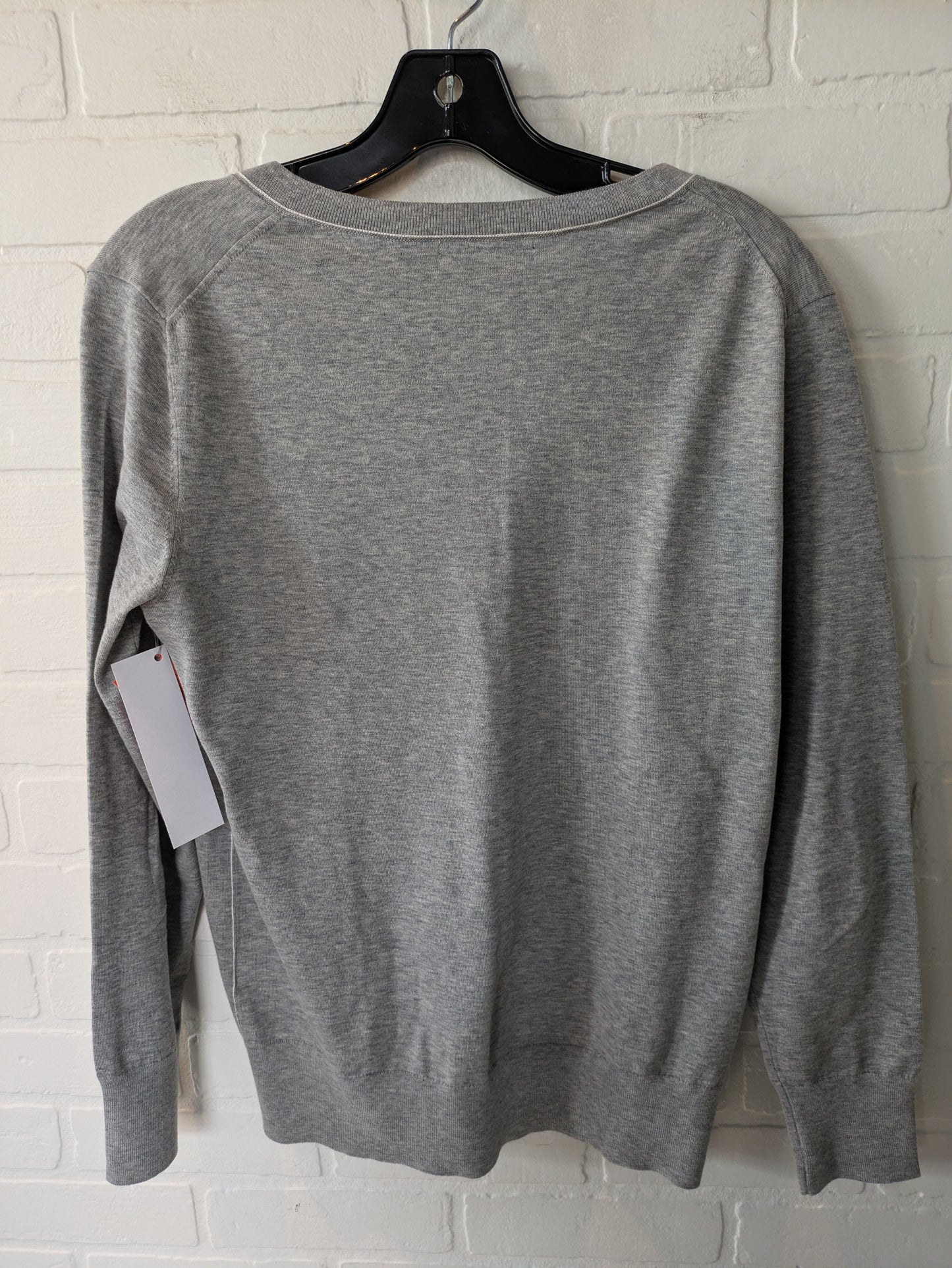 Grey White Top Long Sleeve Banana Republic, Size S