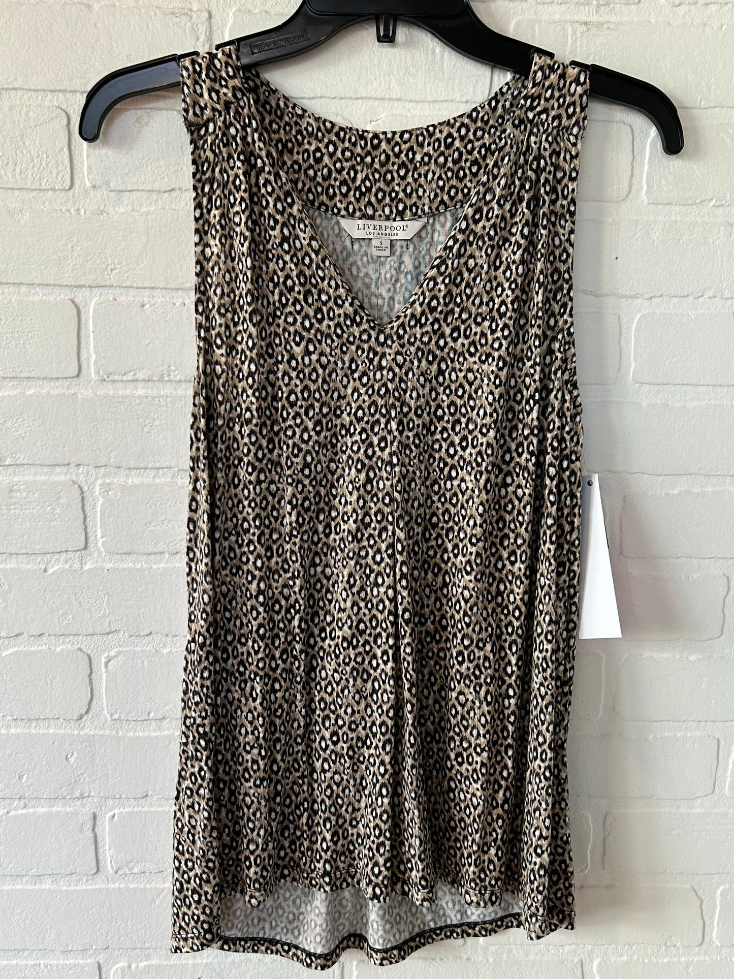 Animal Print Top Sleeveless Liverpool, Size S