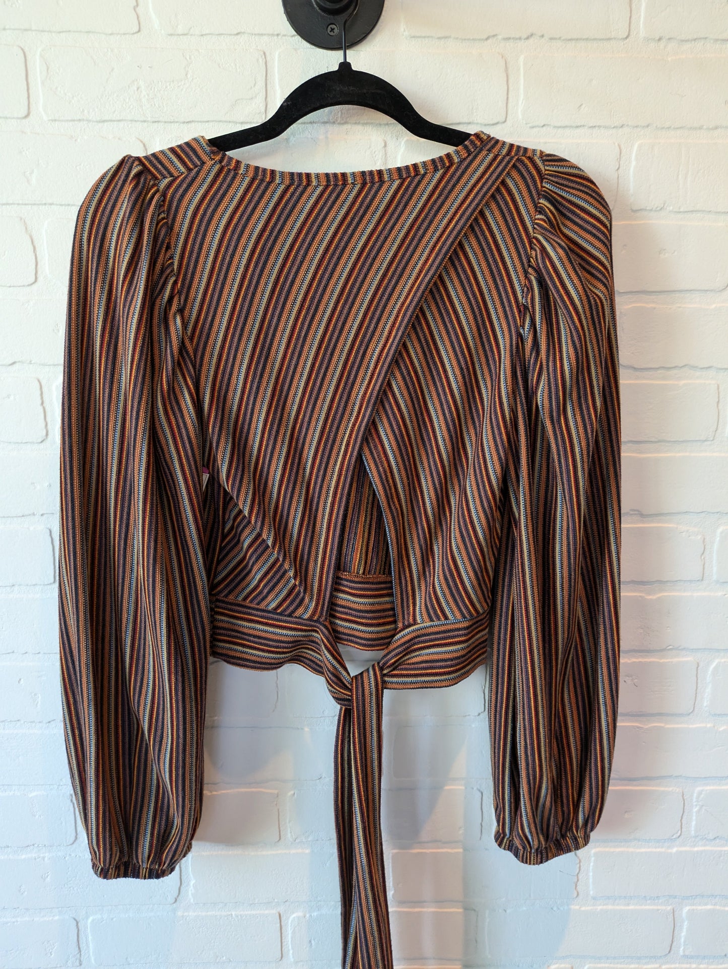 Striped Pattern Top Long Sleeve Free People, Size Xs