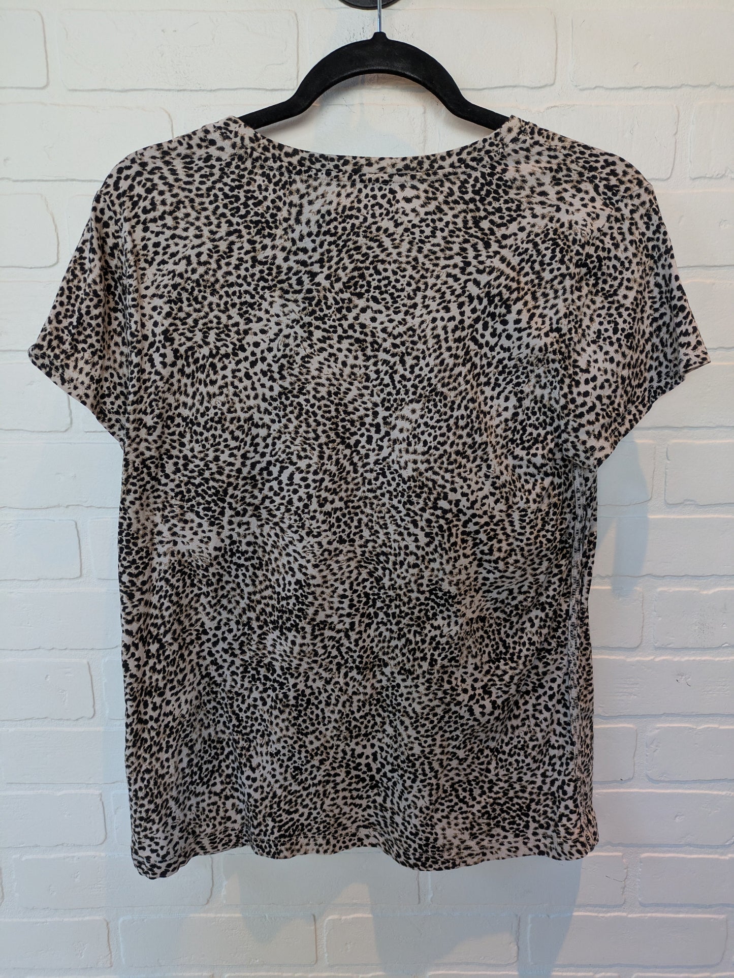 Animal Print Athletic Top Short Sleeve Athleta, Size M