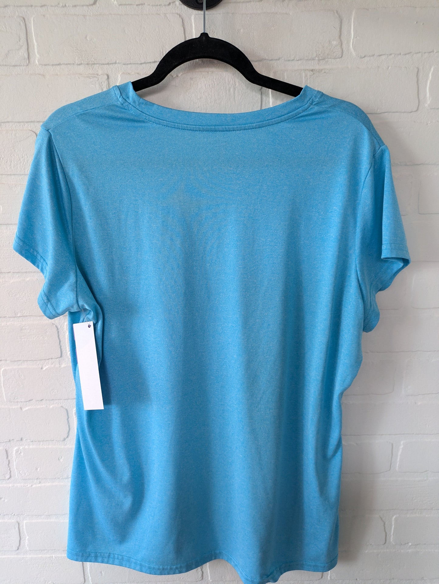 Blue Athletic Top Short Sleeve C9 By Champion, Size 1x