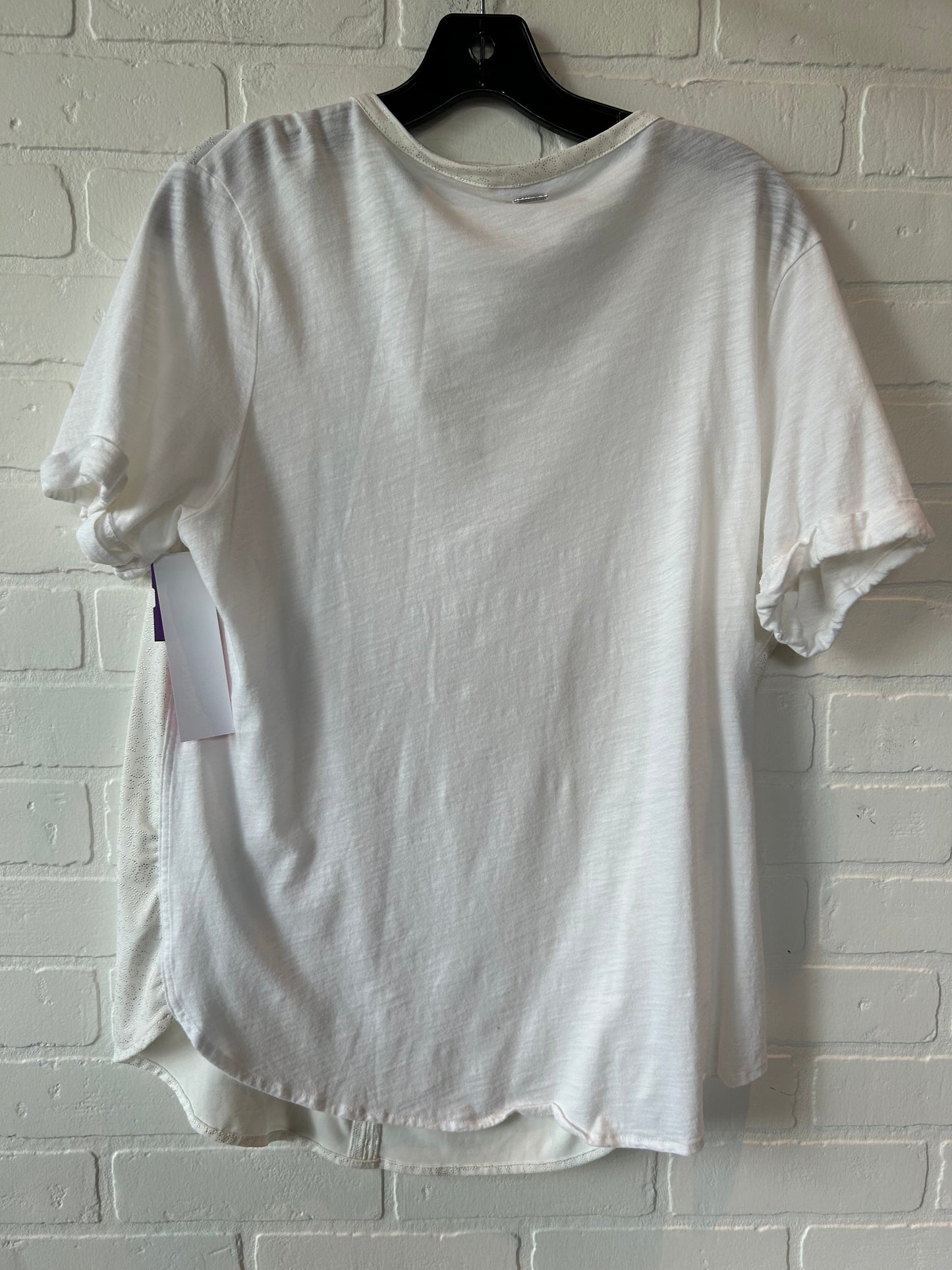 White Top Short Sleeve Calvin Klein, Size Xl