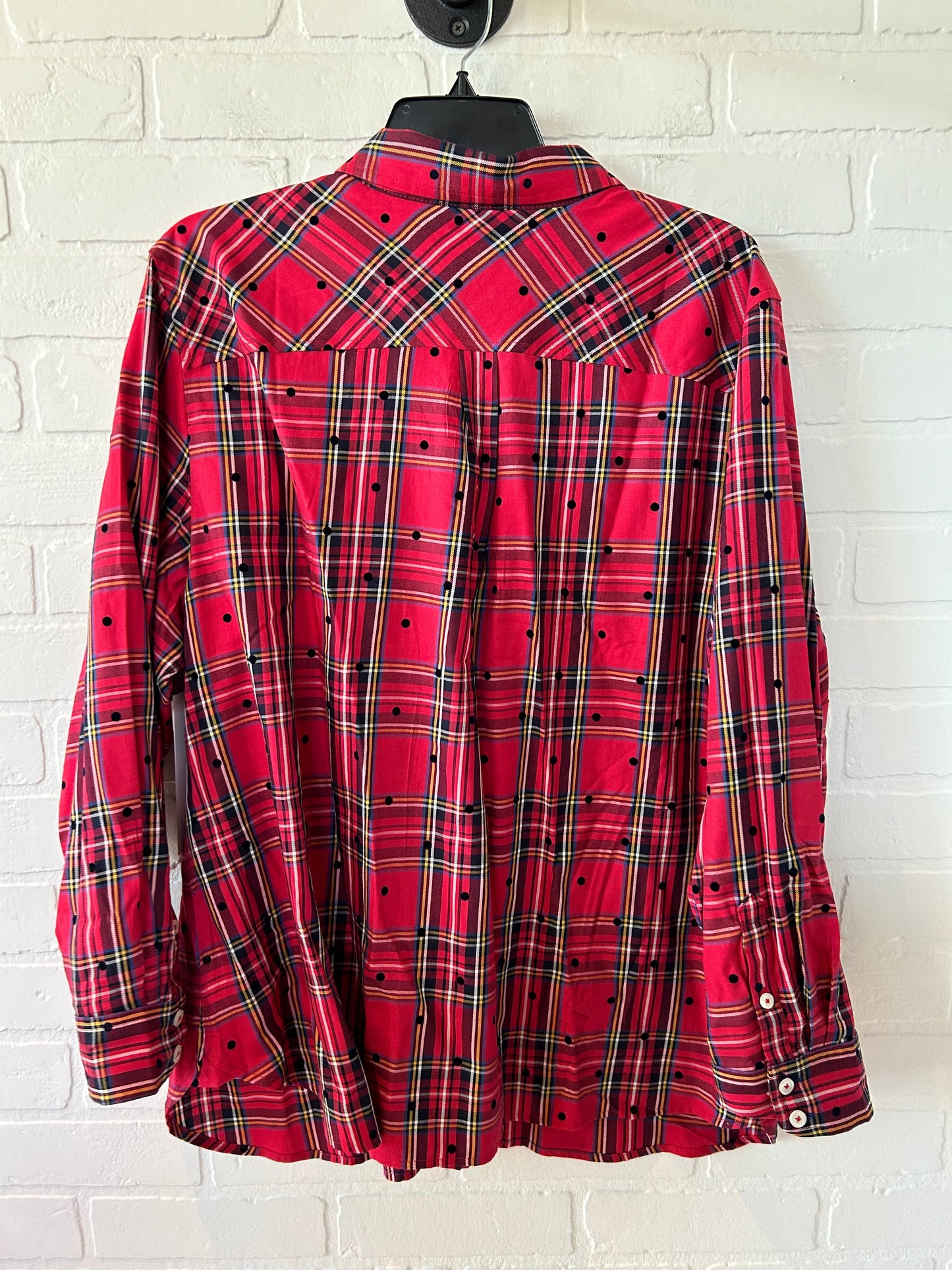 Black & Red Blouse Long Sleeve Talbots, Size 3x