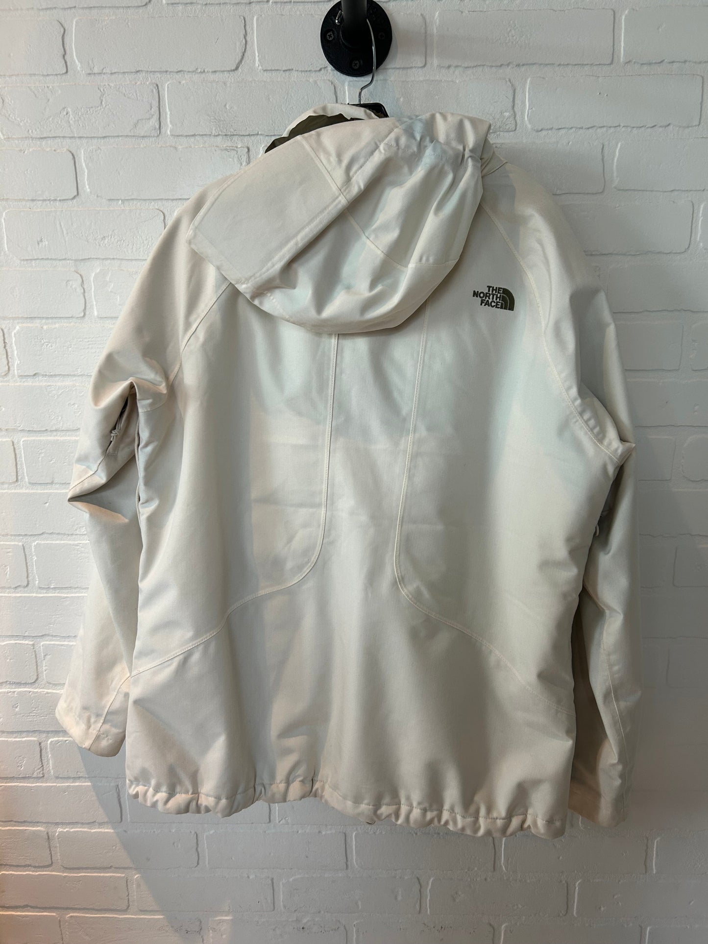 Cream & Green Coat Parka The North Face, Size Xl