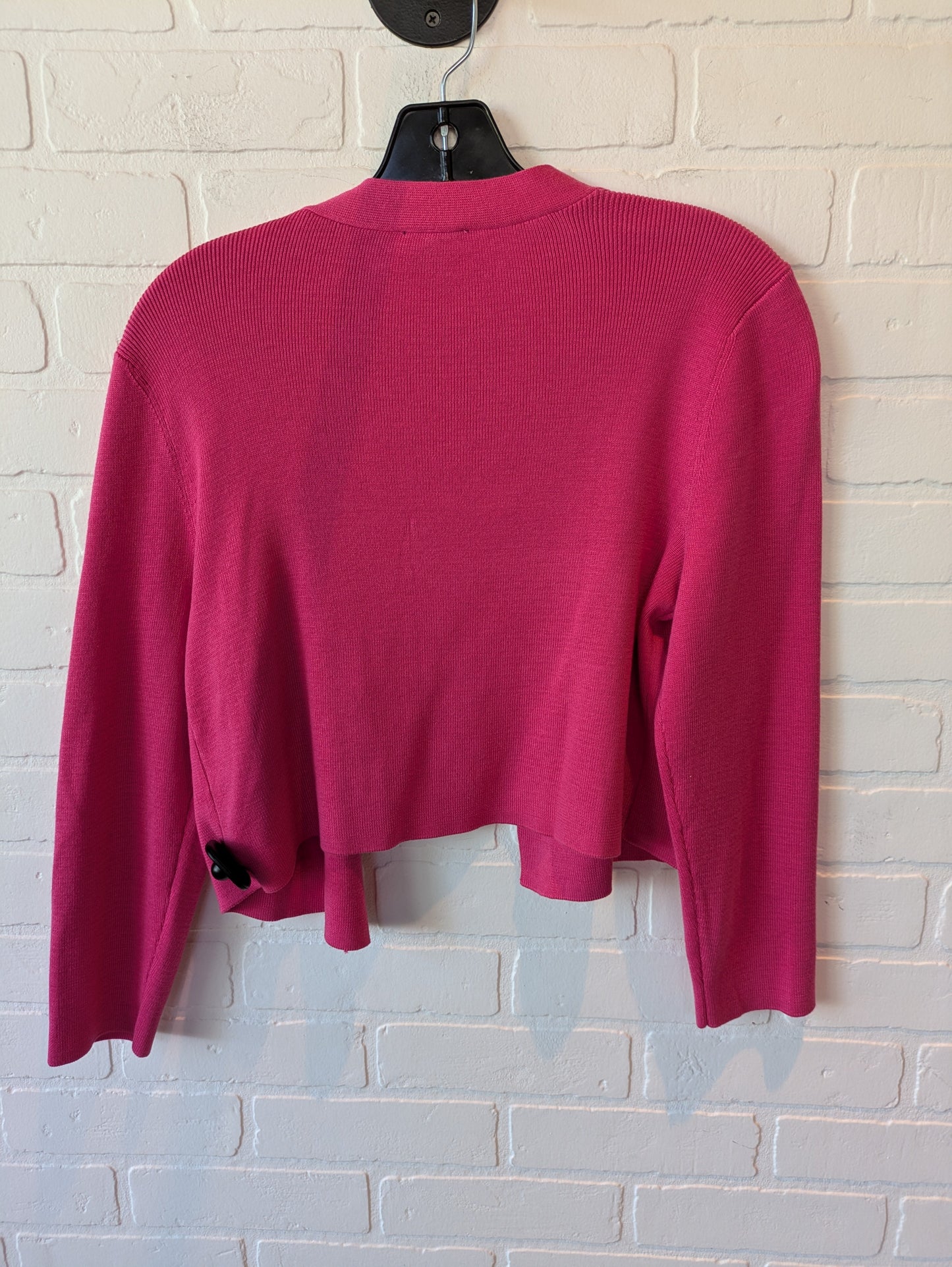 Sweater Cardigan By Talbots In Pink, Size: M