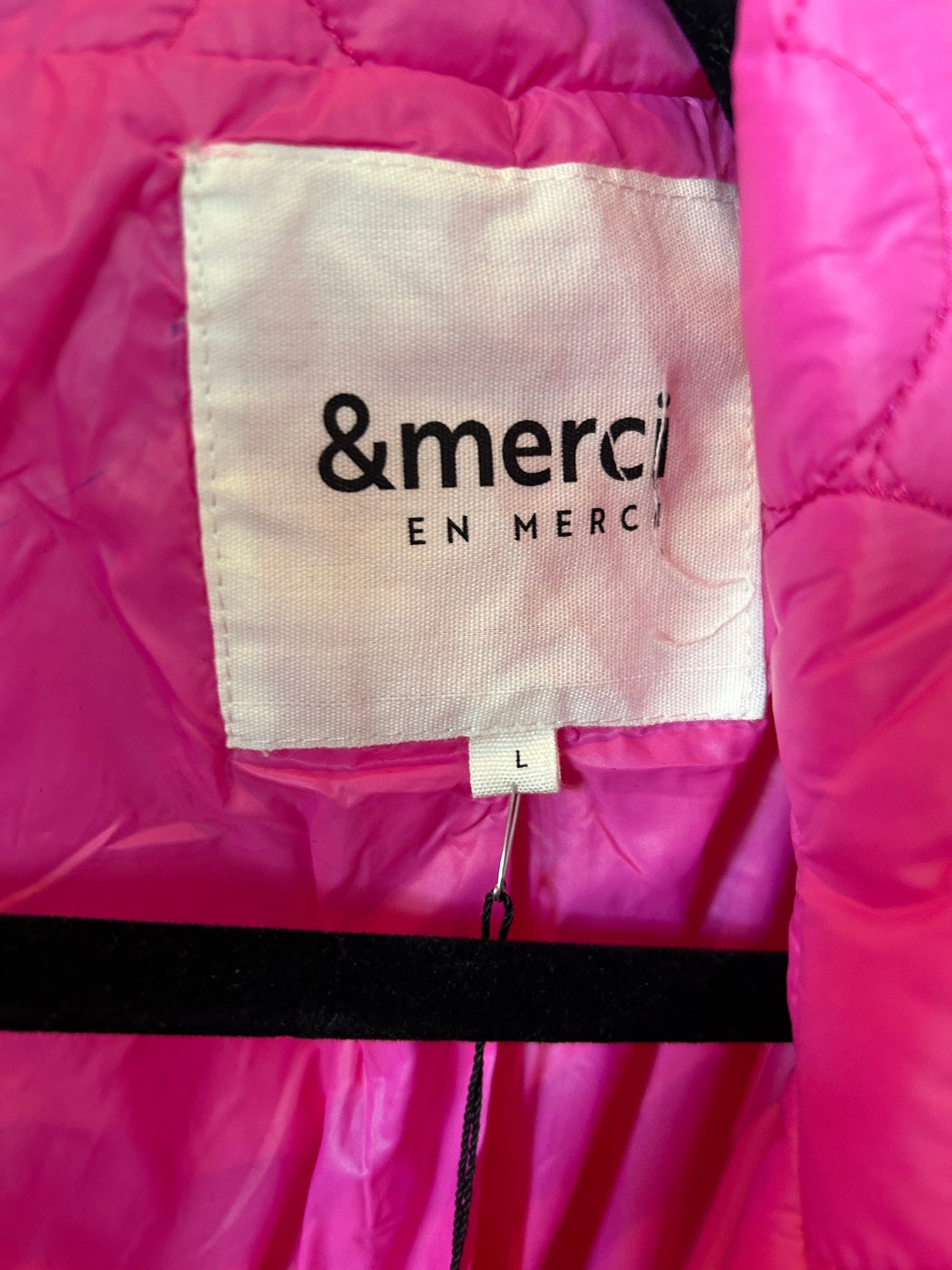 Jacket Puffer & Quilted By Clothes Mentor In Pink, Size: L