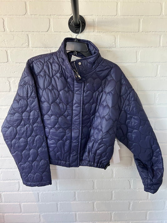 Jacket Puffer & Quilted By Clothes Mentor In Navy, Size: M