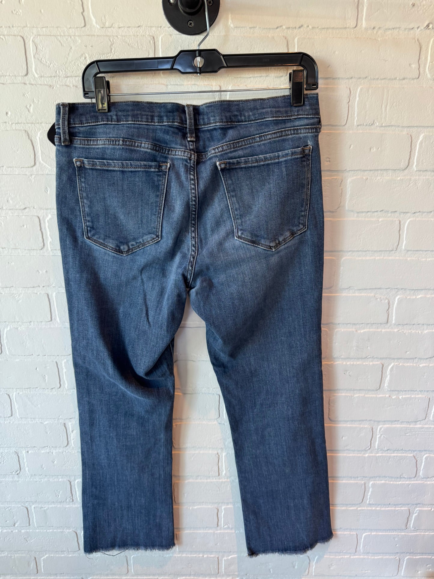 Jeans Cropped By Banana Republic In Blue Denim, Size: 10